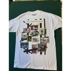 Jackson Browne 1986 T Shirt single stitch “lives in the balance” US Tour Merch